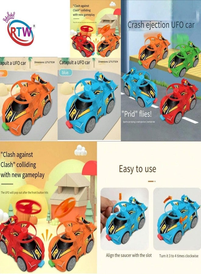 Samip Catapult Ejection Ejection A UFO Cars Gift Pack Cars Toys for 1-10 Year Old Kids - Push and Go Catapult Galaxy Car Launcher for Fun Family Toys (Multicolor) (Catapult_Red) - Image 4